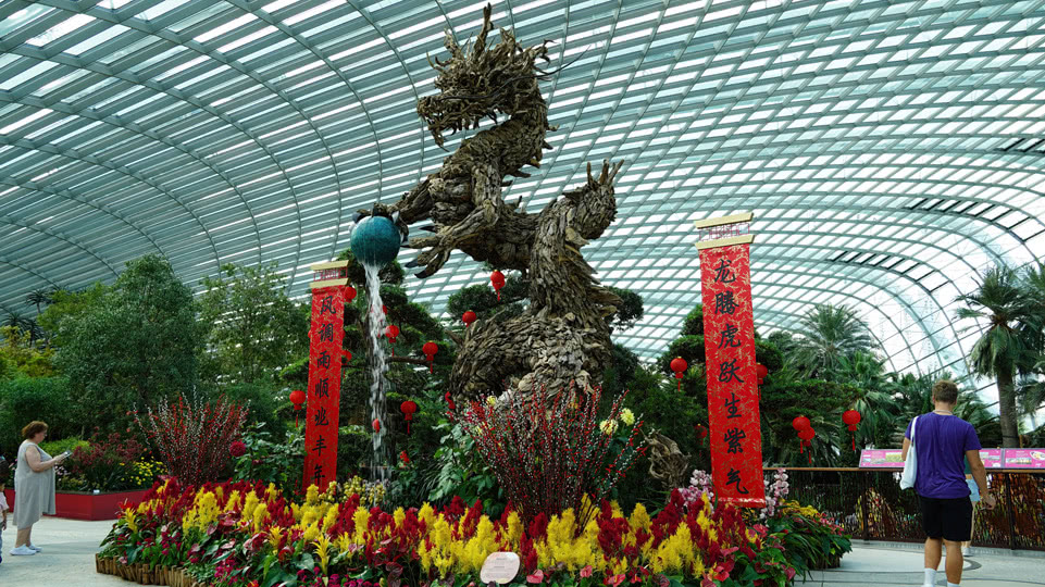 singapur-flower-dome-drachen-2